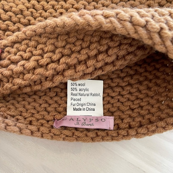 Calypso St. Barth Rabbit Fur Beanie - Picture 2 of 2